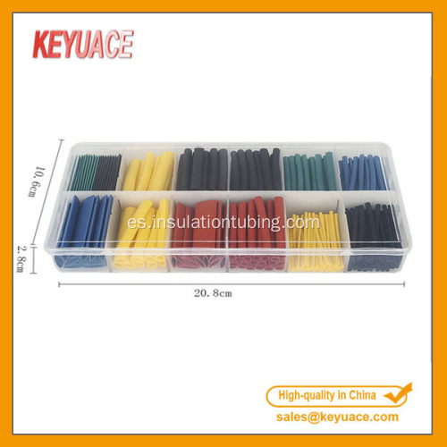 280pcs colorido cable eléctrico Kits tubo encogible